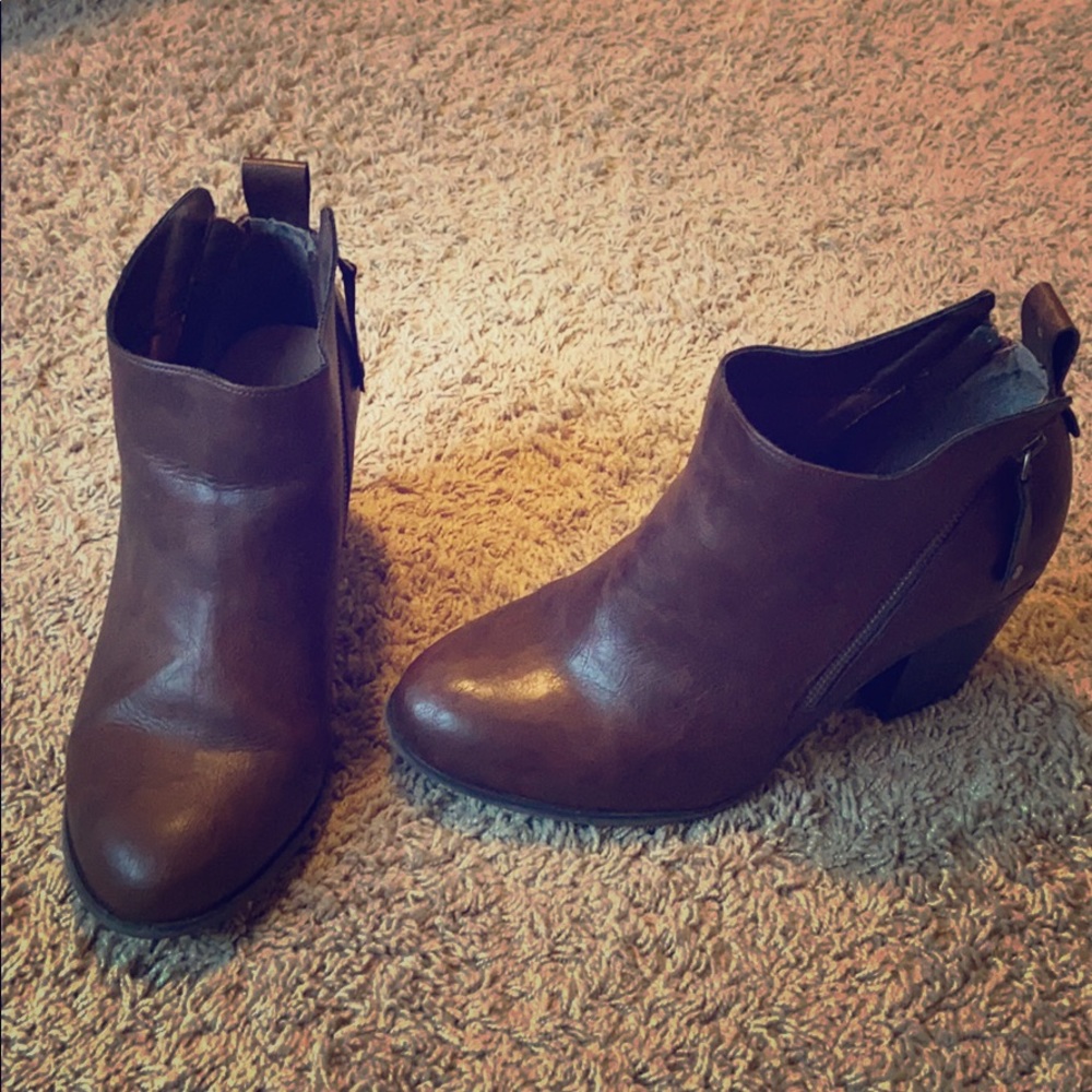 Brown booties